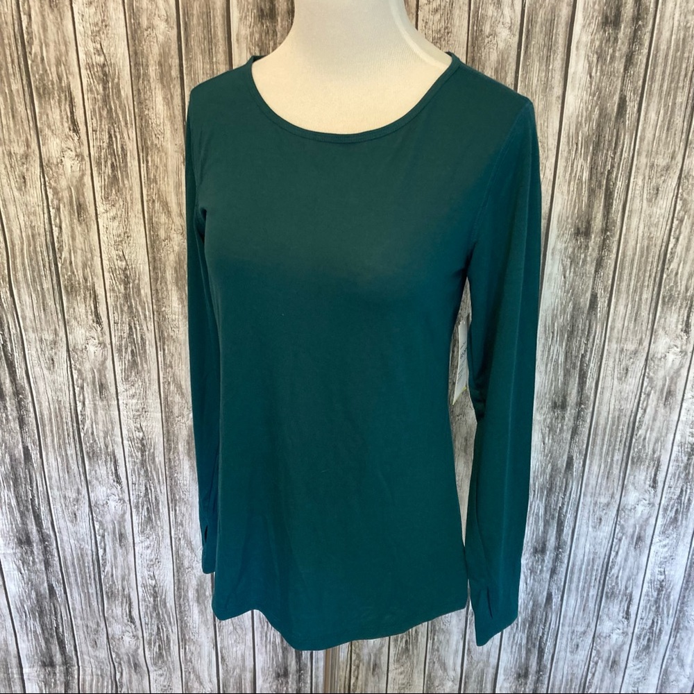 NWT ON Active Teal Long Sleeve Tee small